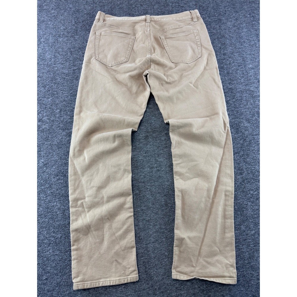 Banana Republic Traveler Slim Fit Khaki Tan Pants Mens 35x32 Cotton Blend - Picture 7 of 7